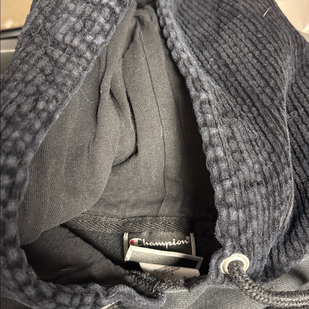 Champion REVERSE WEAVE & CORDUROY HOODIE size M grey1 - Picture 9 of 12